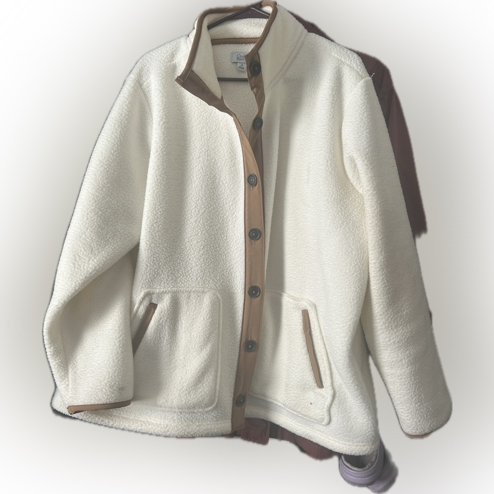 Croft & Barrow Fleece Button Coat